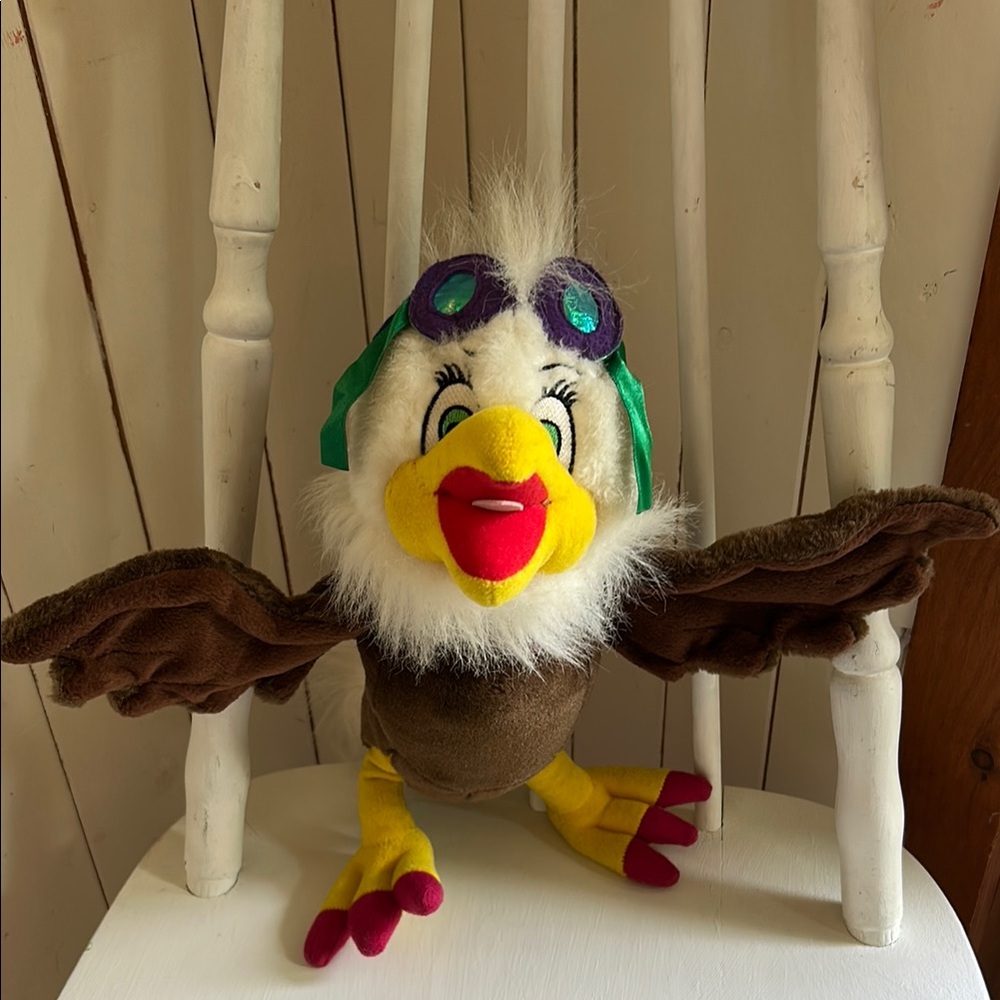 Vintage Bird plush, Eagle, Fred Harvey, Inspired by The Rescuers, Disney
